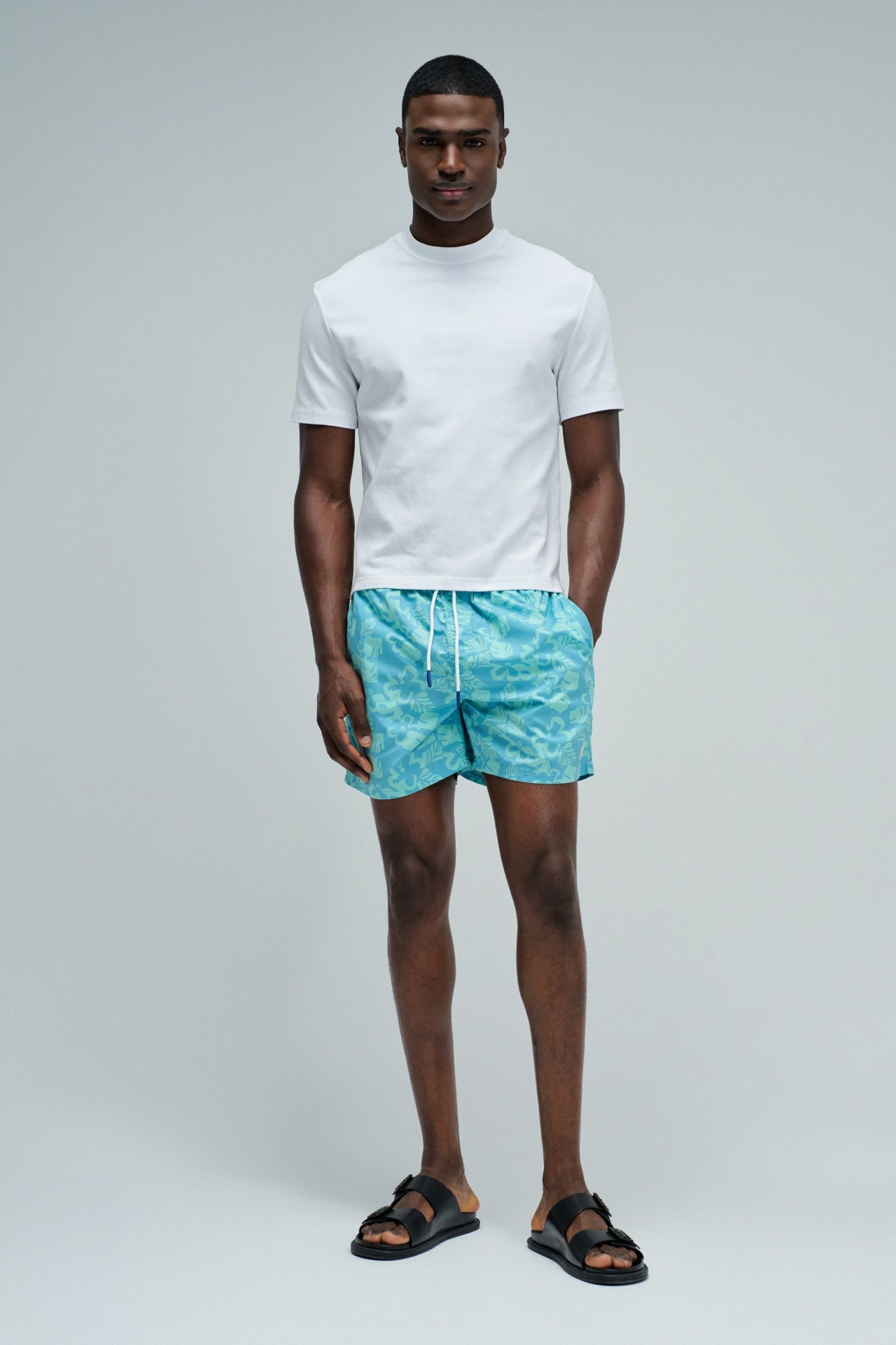 ZWEMSHORTS MET PRINT