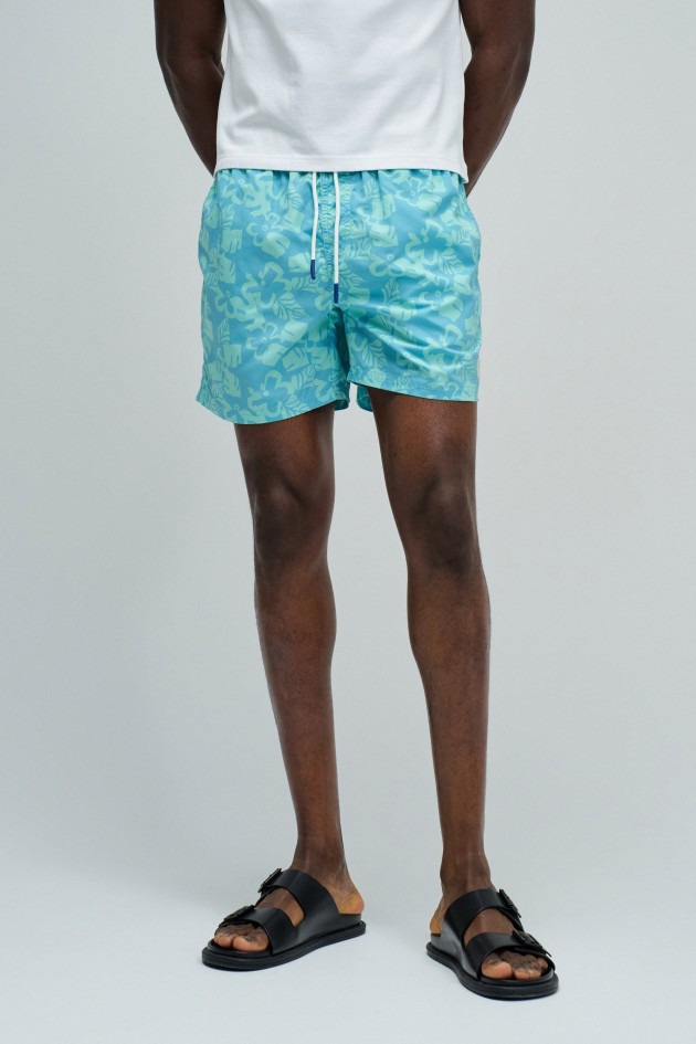 ZWEMSHORTS MET PRINT