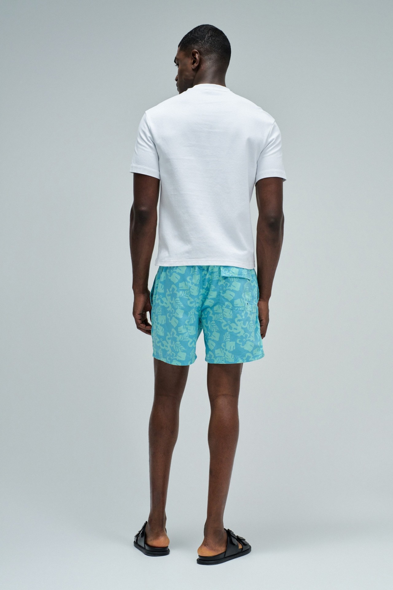 ZWEMSHORTS MET PRINT