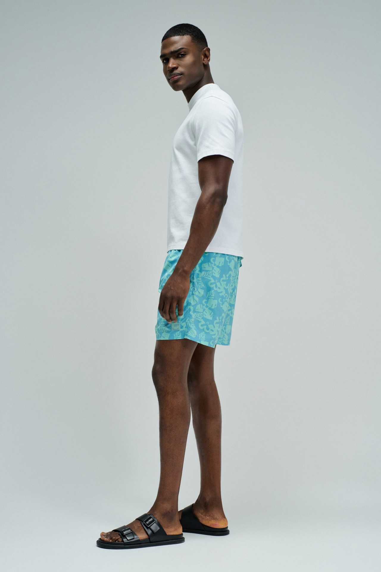 ZWEMSHORTS MET PRINT