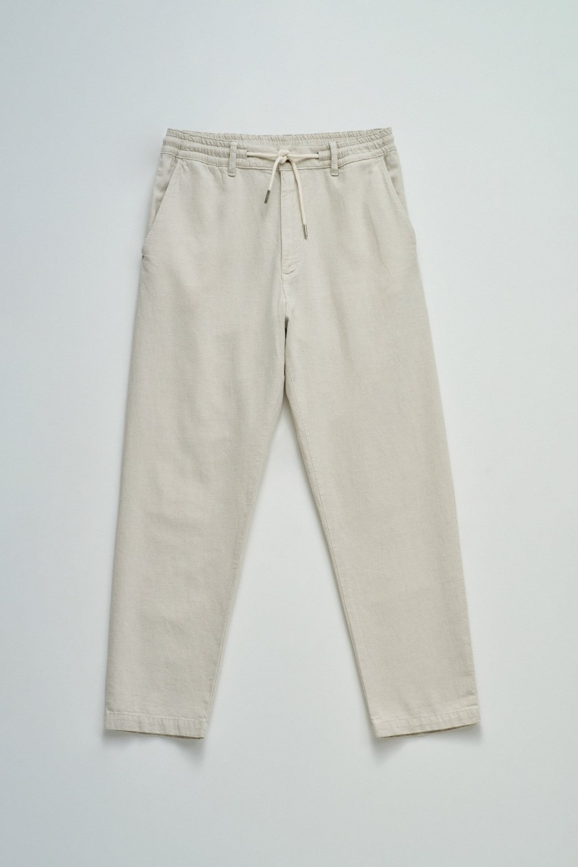 PANTALONES JOGGERS CON LINO