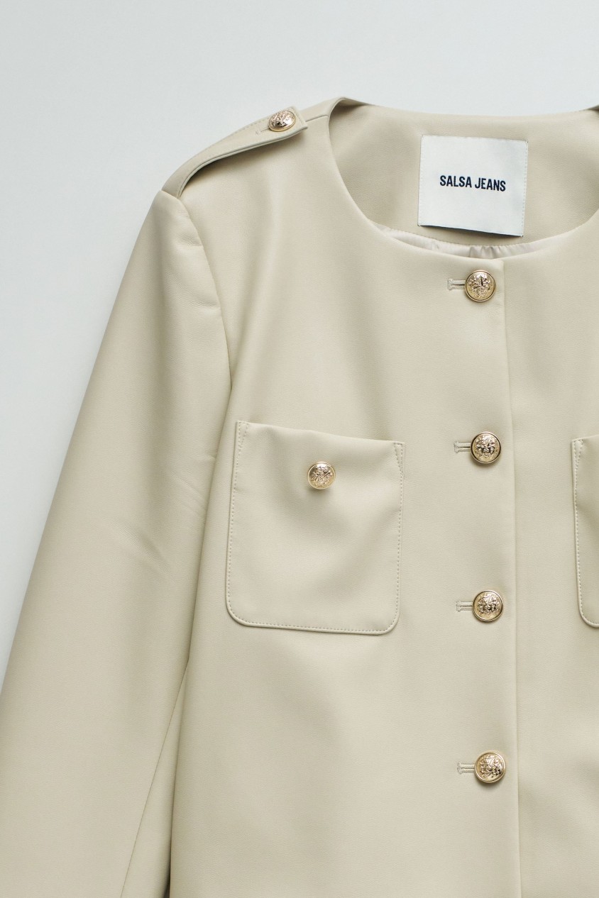 LEATHER EFFECT JACKET