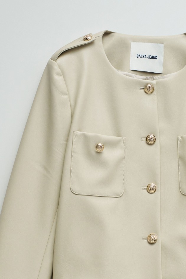 VESTE EFFET CUIR