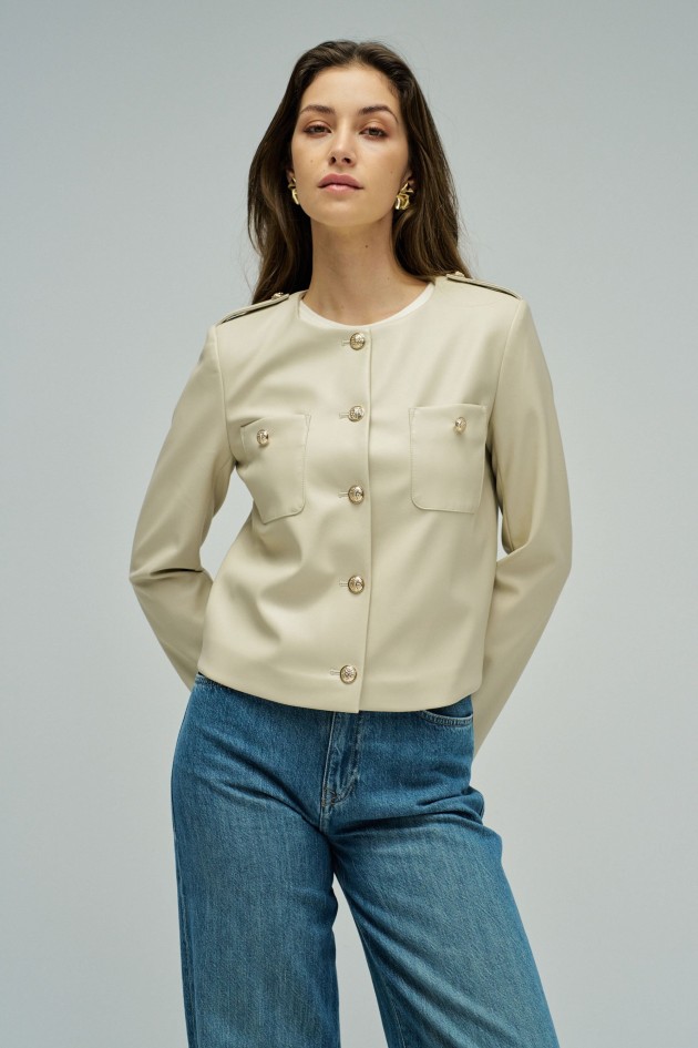 LEATHER EFFECT JACKET
