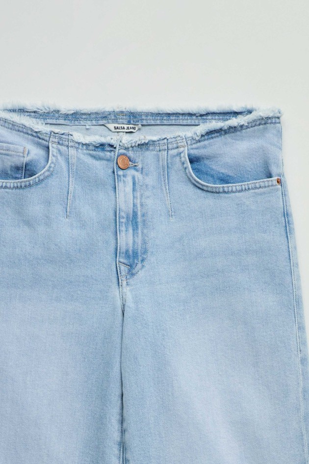 LOW RISE WIDE JEANS