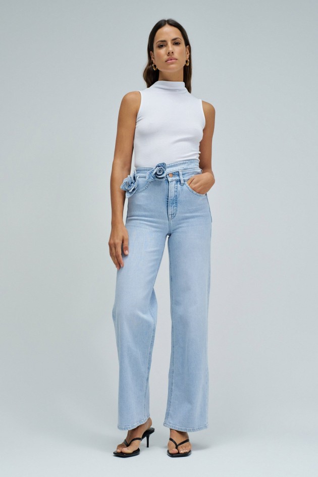 FAITH PUSH IN WIDE JEANS