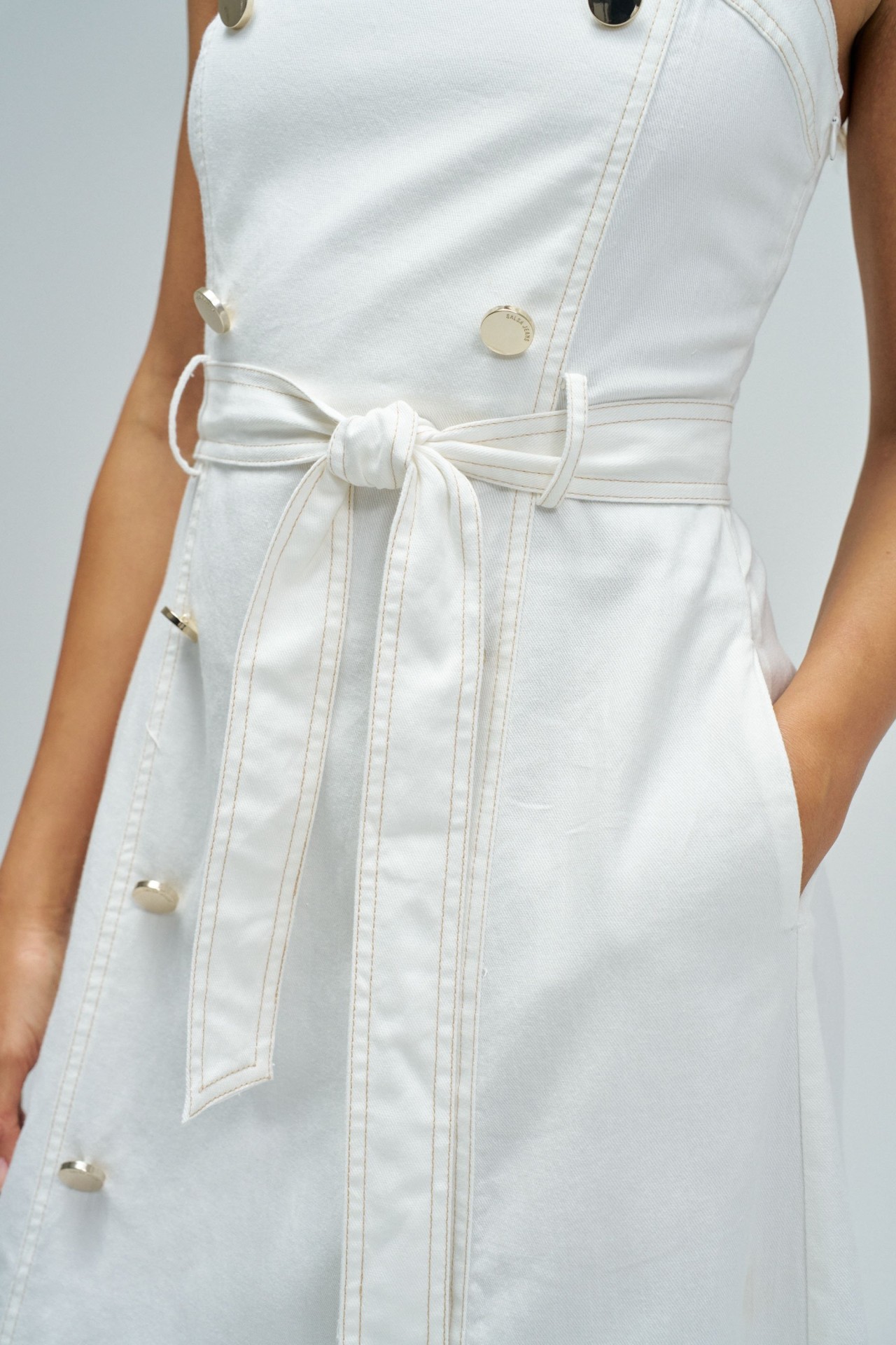 MIDI DRESS IN LIGHTDENIM