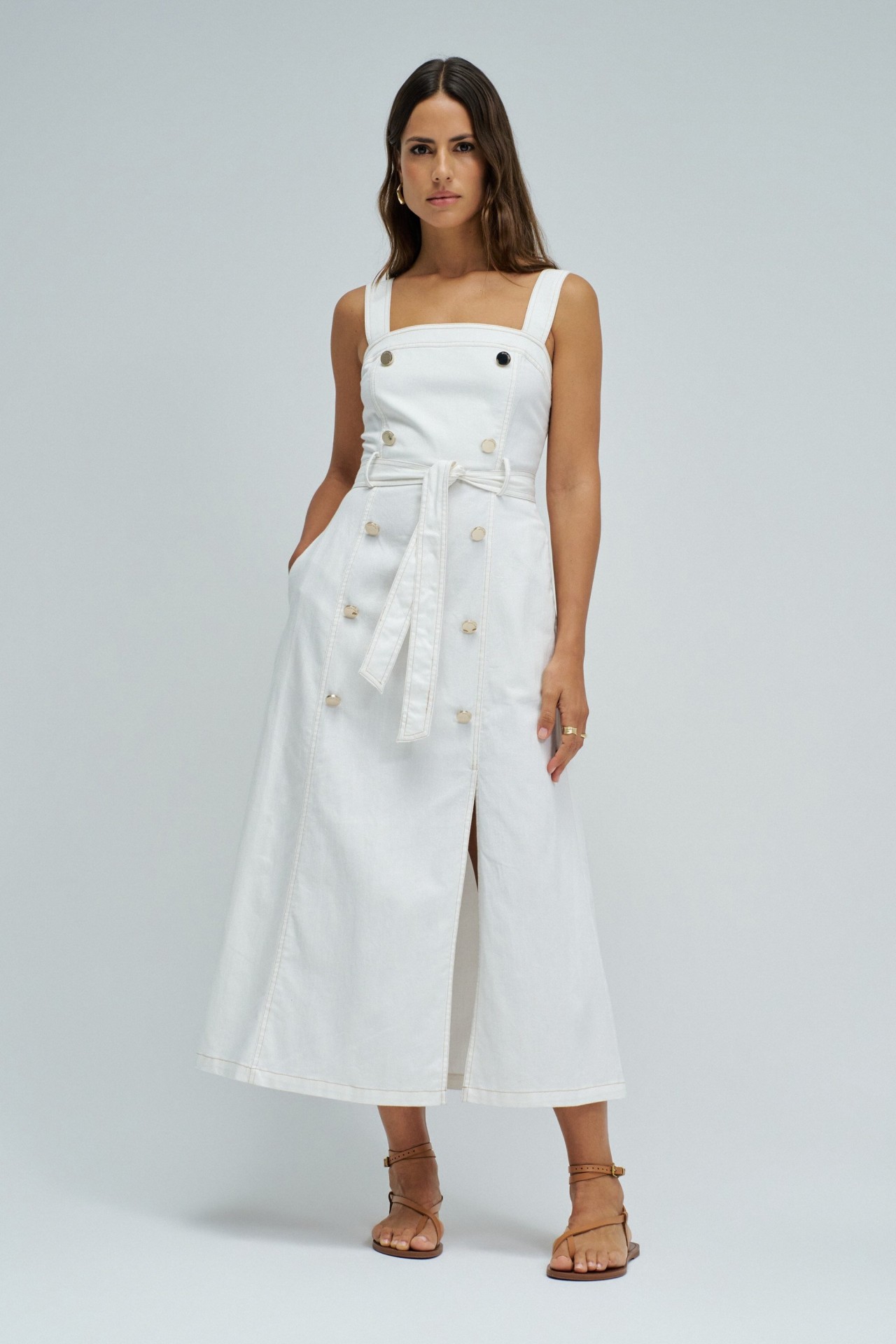 MIDI DRESS IN LIGHTDENIM