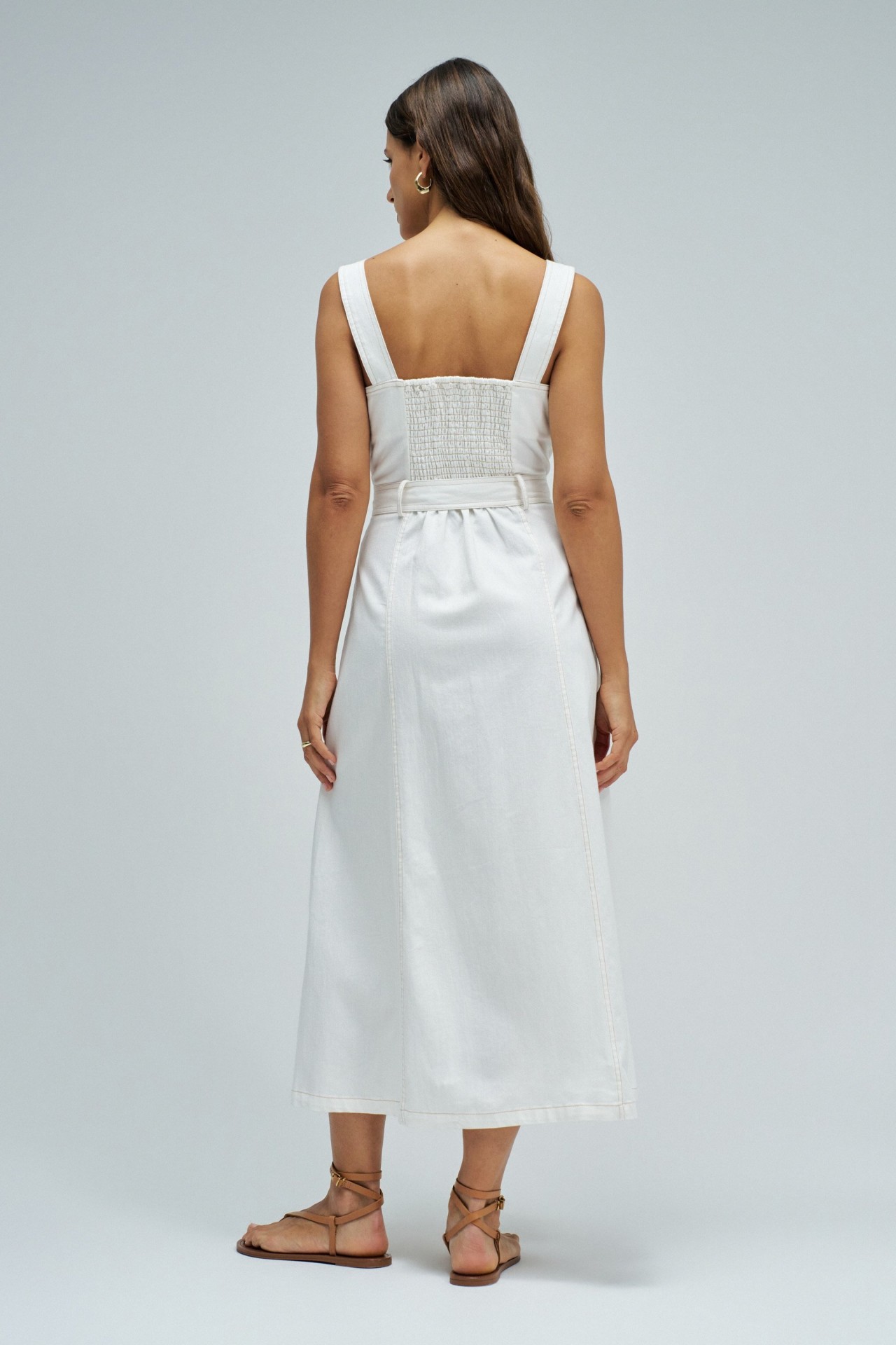 MIDI DRESS IN LIGHTDENIM