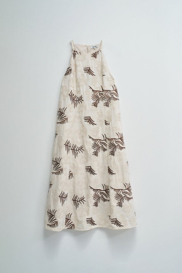 MIDI DRESS WITH EMBROIDERIES
