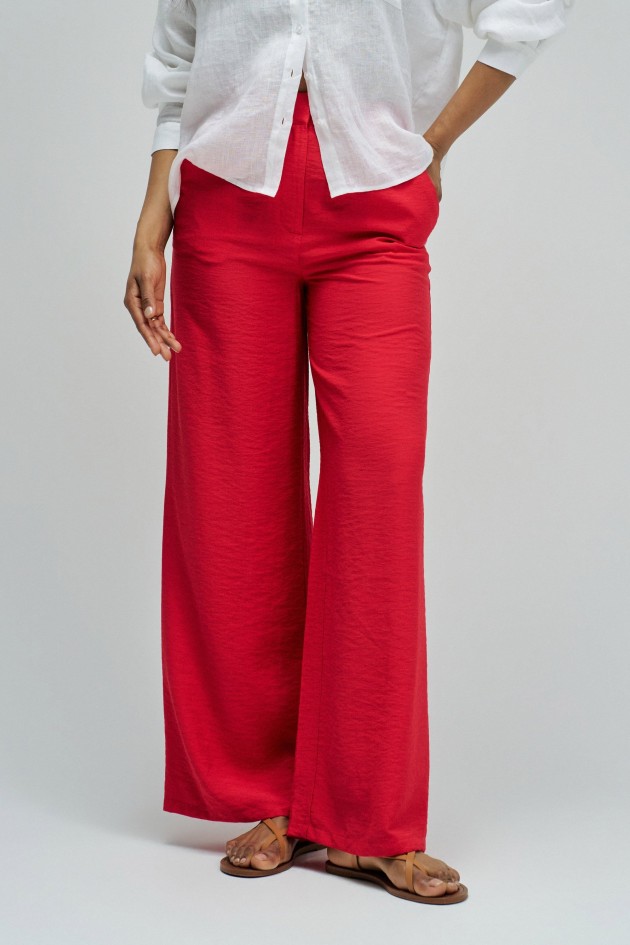 REGULAR FIT FLUID BROEK