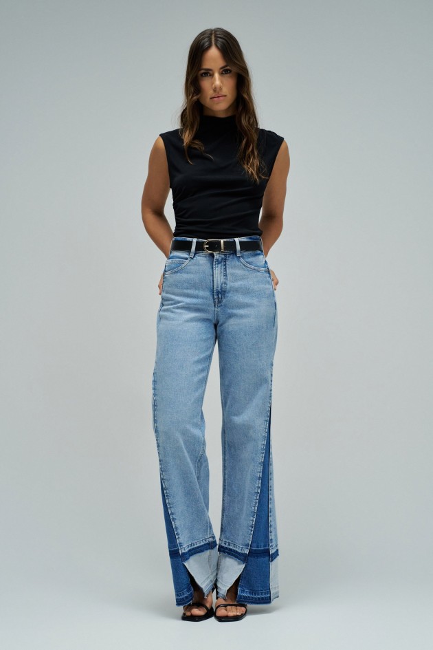 FAITH PUSH IN WIDE JEANS