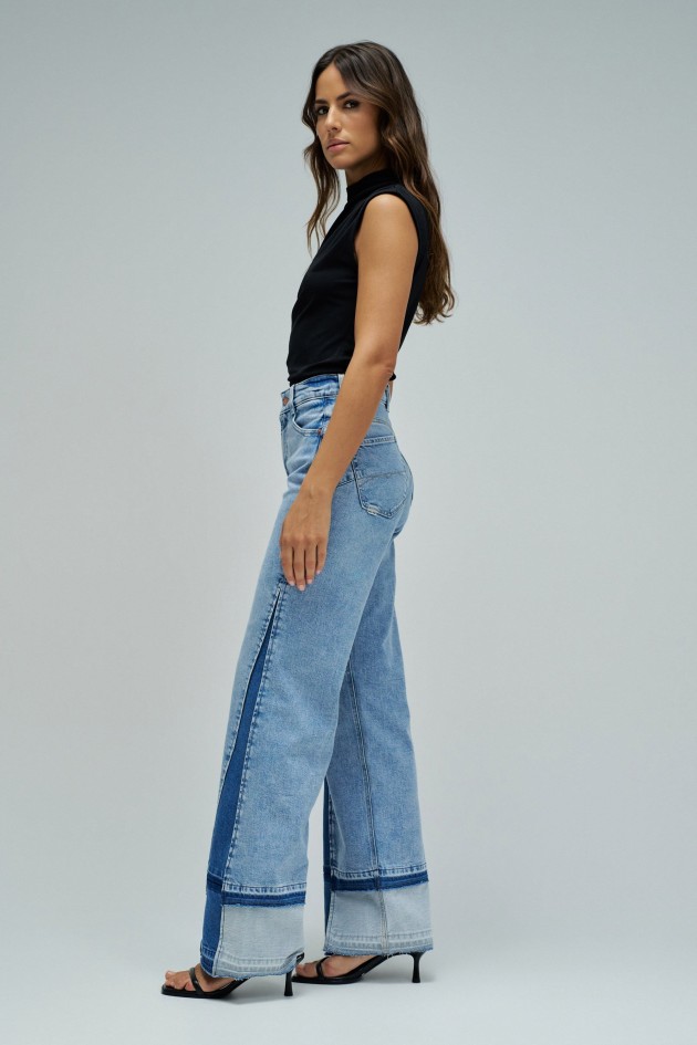 FAITH PUSH IN WIDE JEANS