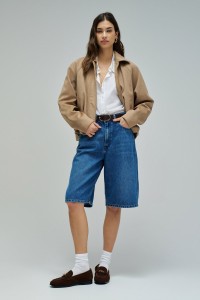 DENIM LONG SHORTS