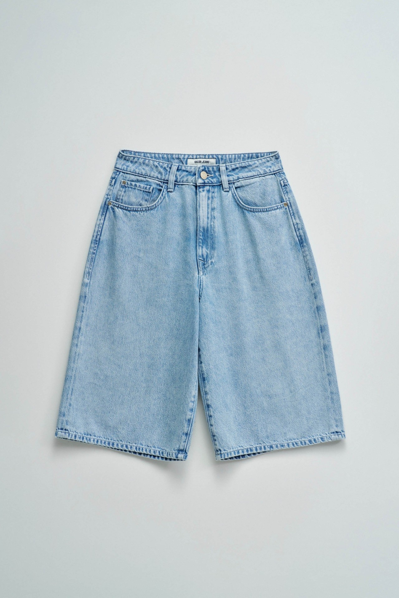 DENIM LONG SHORTS