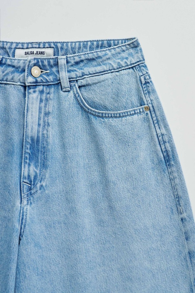 DENIM LONG SHORTS