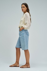 DENIM LONG SHORTS