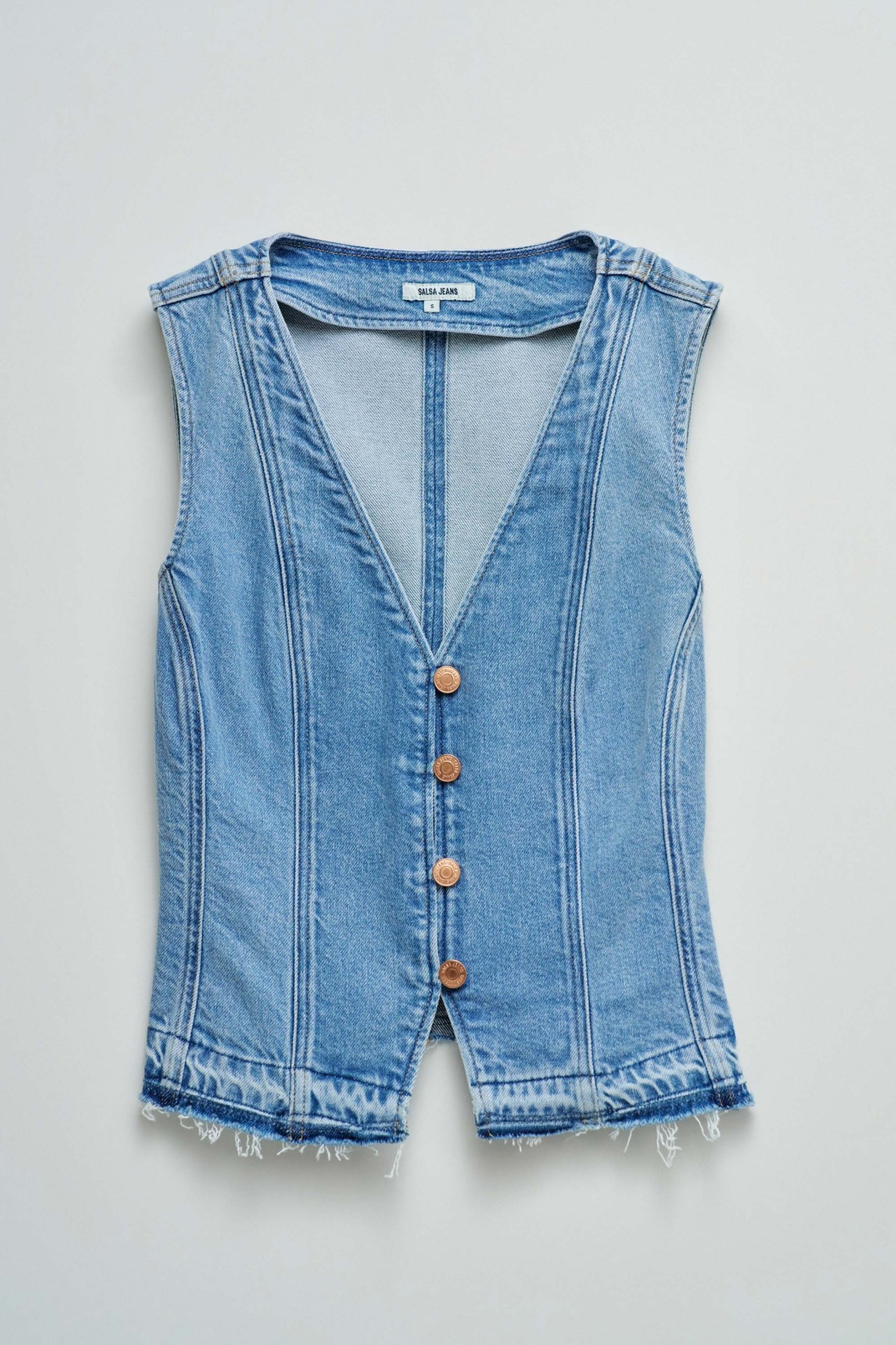 CHALECO EN LIGHTDENIM