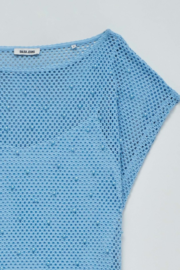 T-SHIRT EM CROCHET