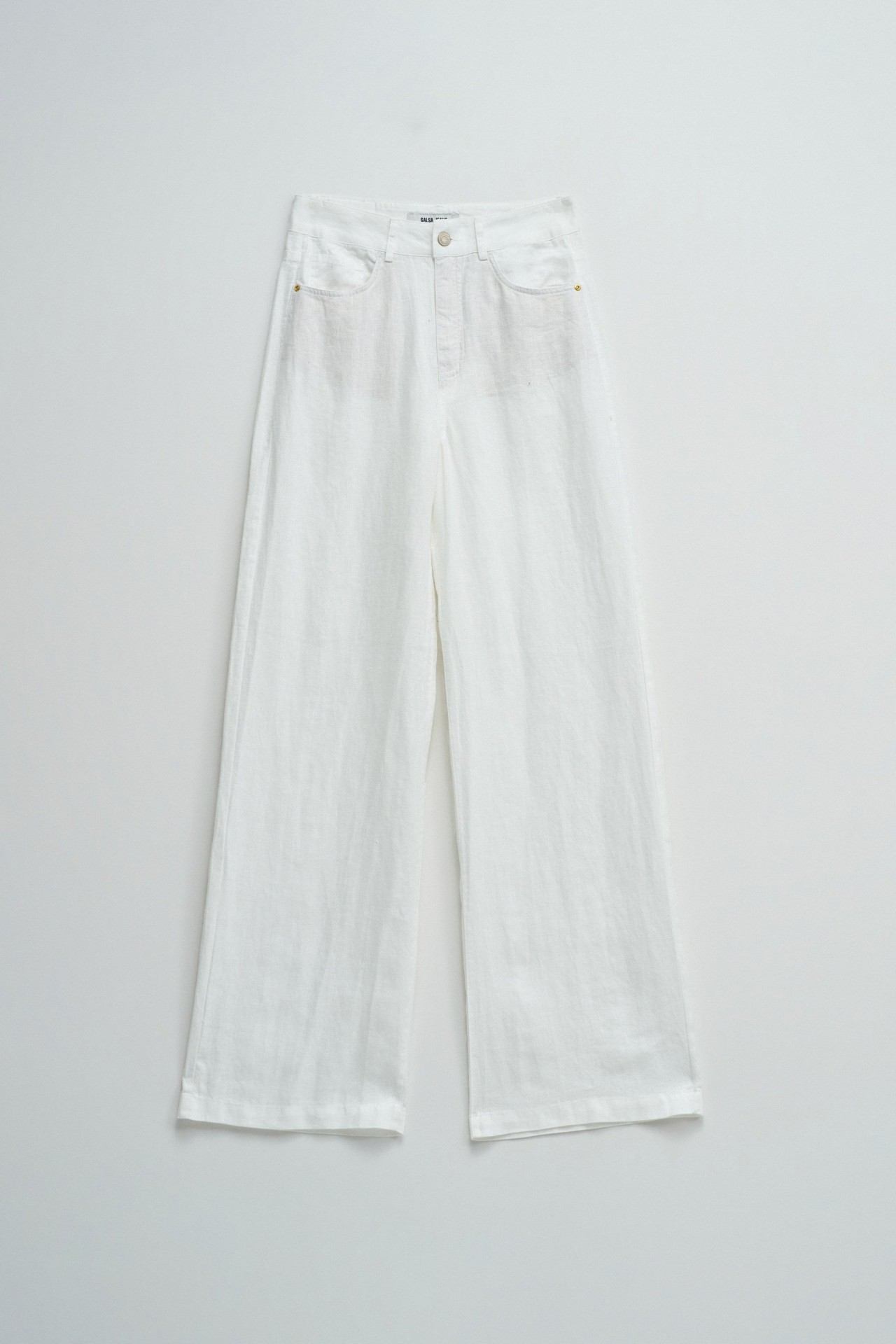 PANTALONS EN LIN AVEC JAMBE WIDE