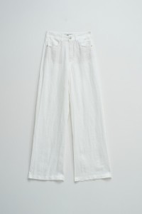 PANTALONS EN LIN AVEC JAMBE WIDE