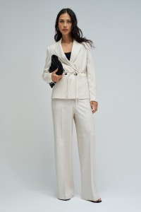 PANTALONS CHINO WIDE EN LIN