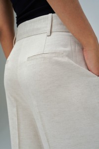 PANTALONS CHINO WIDE EN LIN