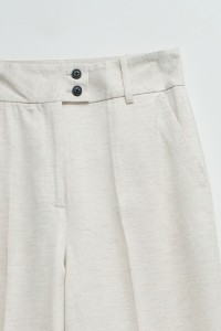 PANTALONS CHINO WIDE EN LIN