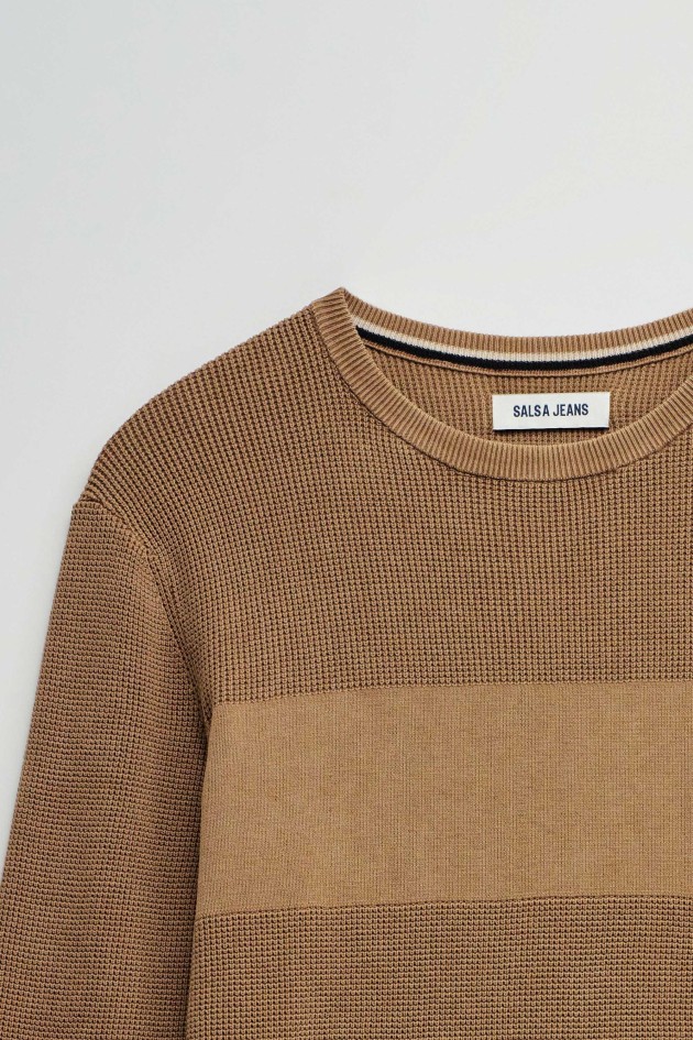 SWEATER KNITTED WITH TEXTURE