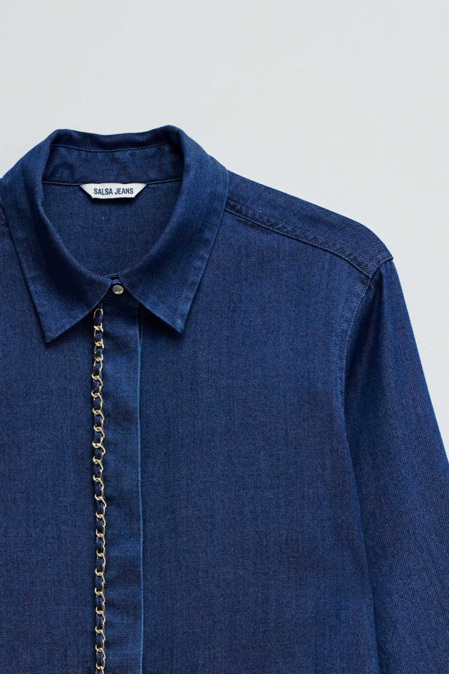 CAMISA EM LIGHTDENIM