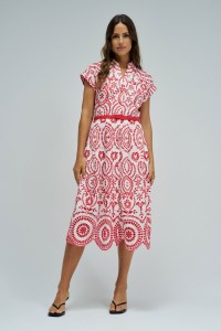 SHIRT DRESS IN ENGLISH EMBROIDERY
