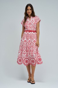 SHIRT DRESS IN ENGLISH EMBROIDERY
