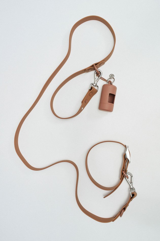 SET OF LEASH, COLLAR AND PET WASTE BAG HOLDER PET