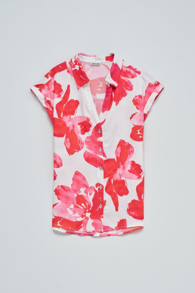 TOP MIT BLUMENMUSTER