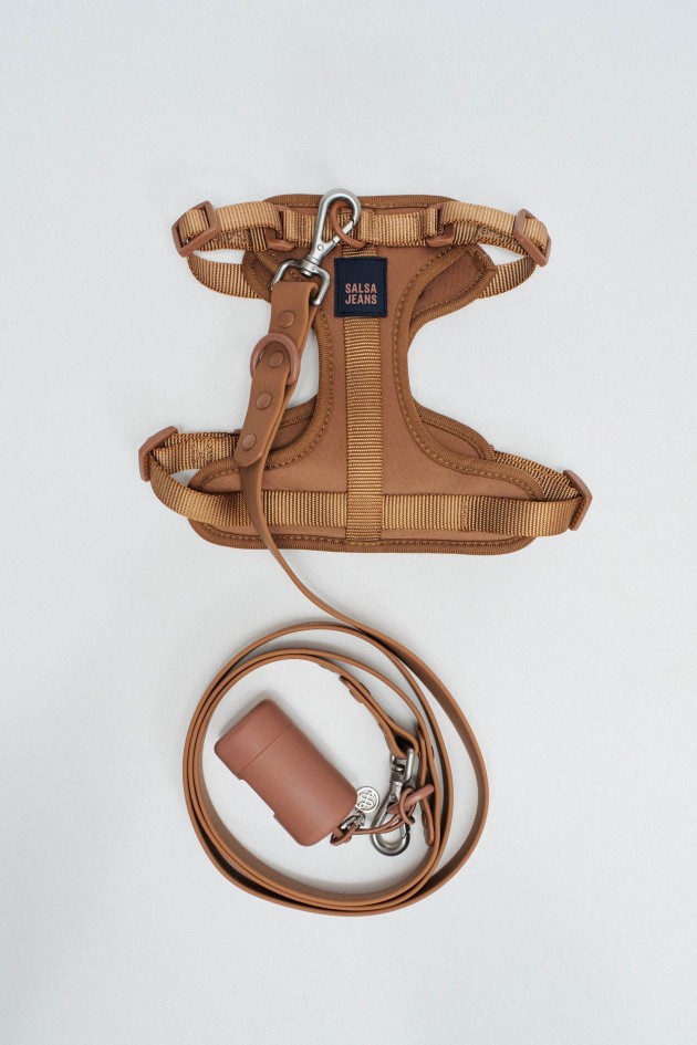 DOG LEASH, HARNESS AND WASTE BAG HOLDER PET SET
