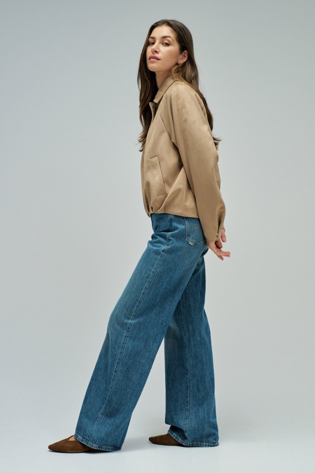 BOMBER SUEDE EFFECT