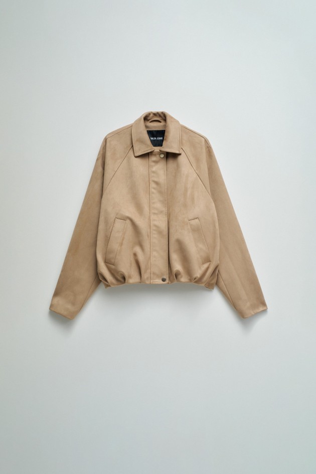 BOMBER SUEDE EFFECT