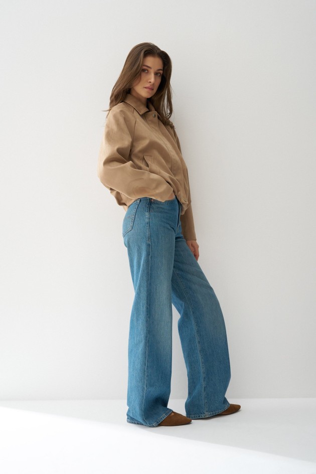 BOMBER SUEDE EFFECT