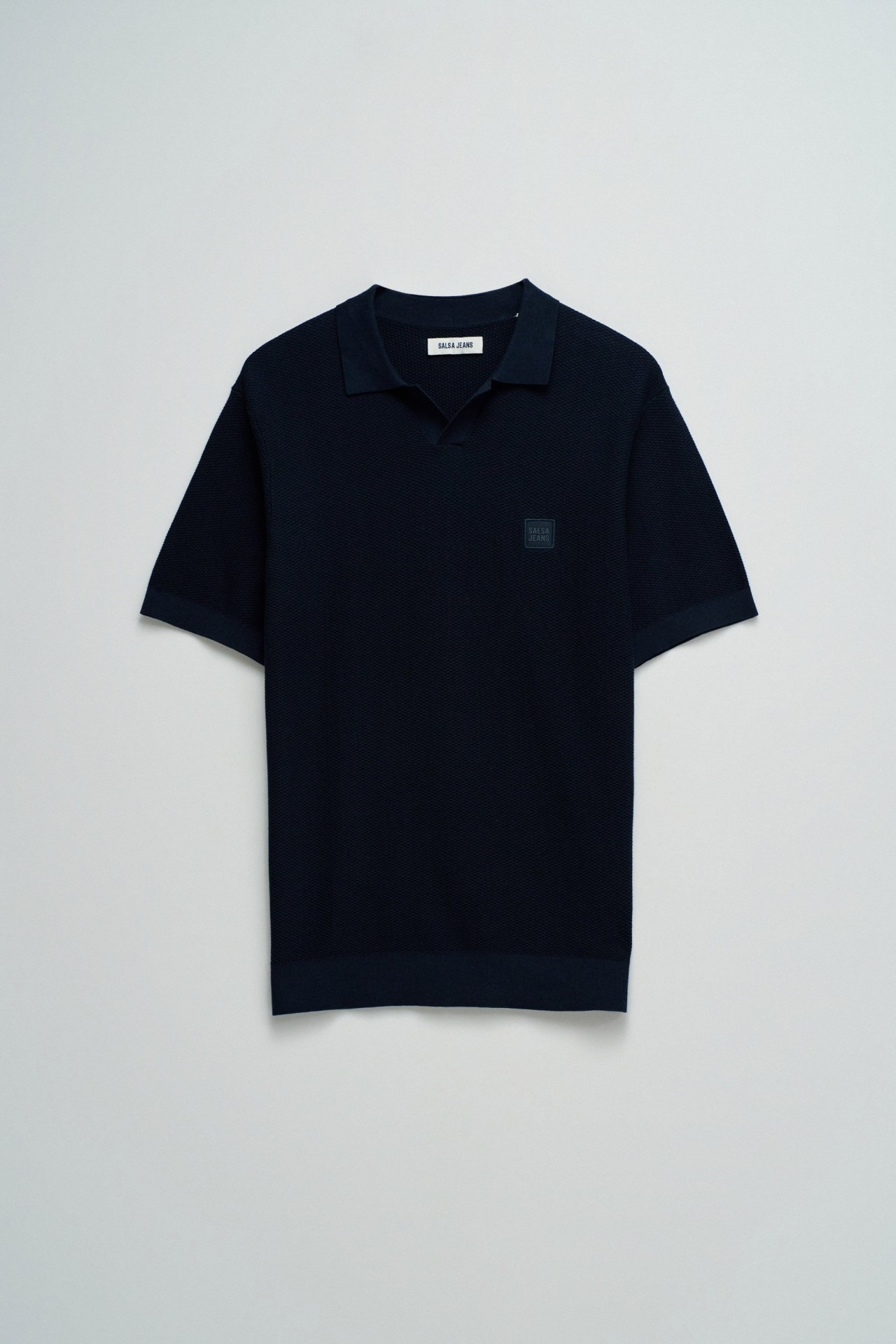 KNITTED MESH POLO