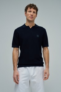 KNITTED MESH POLO