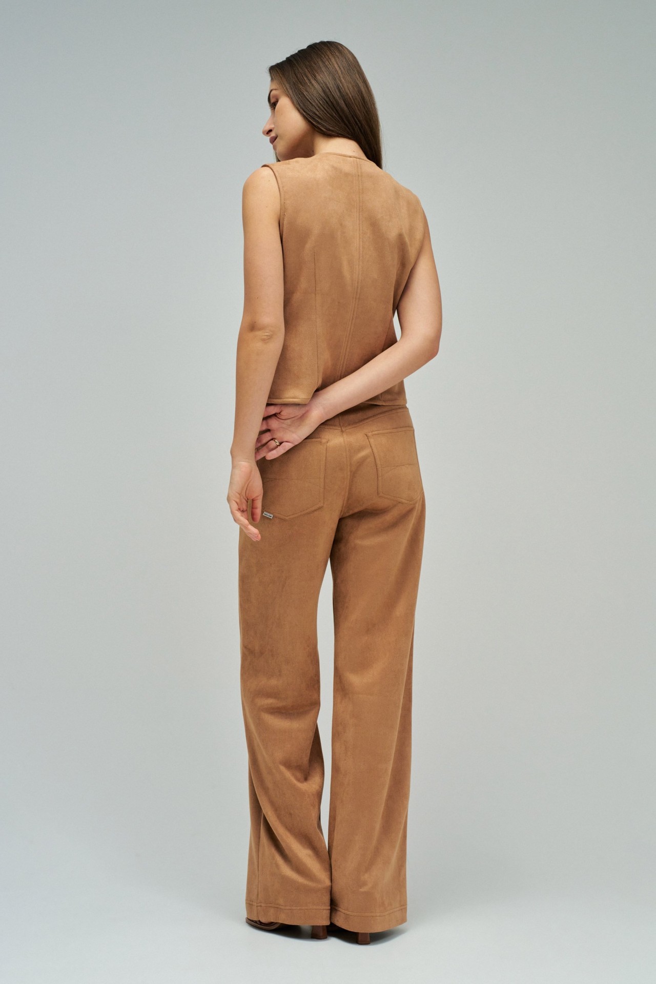 SUEDE EFFECT VEST