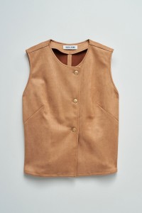 SUEDE EFFECT VEST