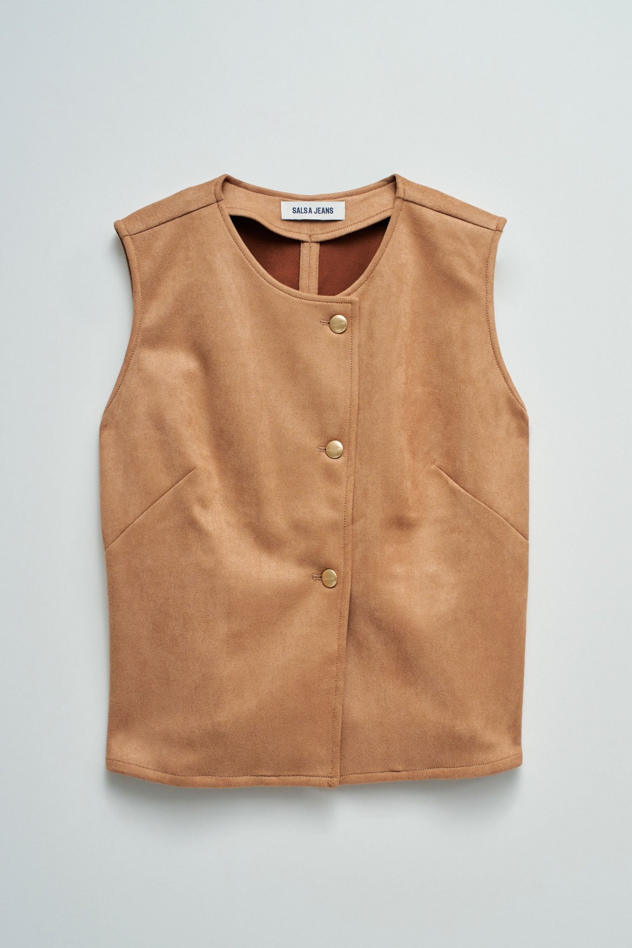SUEDE EFFECT VEST