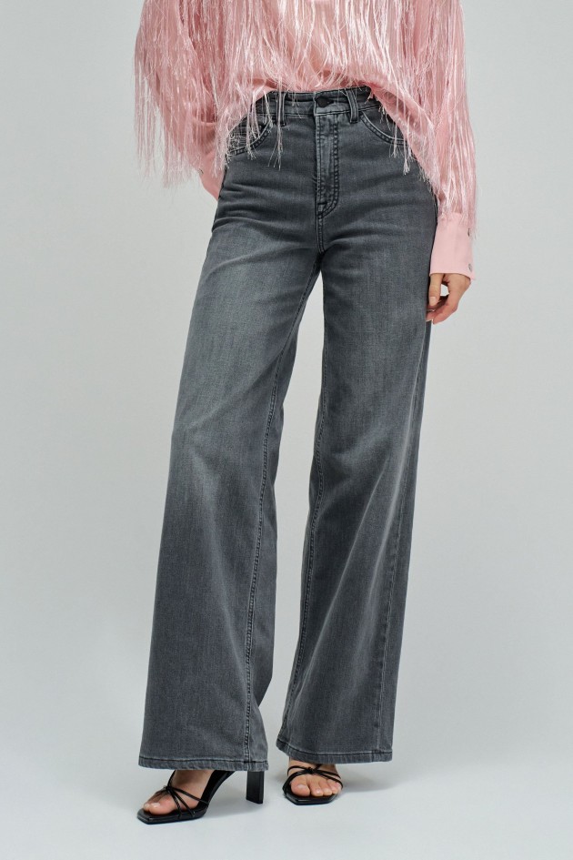 FAITH PUSH IN WIDE JEANS