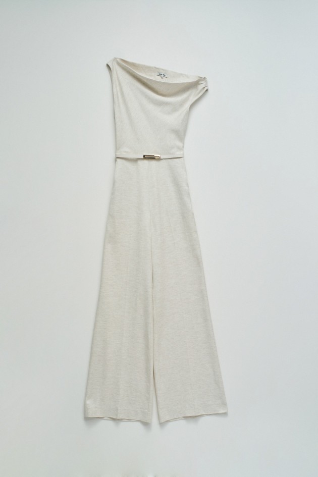 WIDE JUMPSUIT MET LINNEN