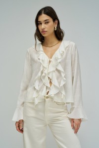 BLUSA COM FOLHOS