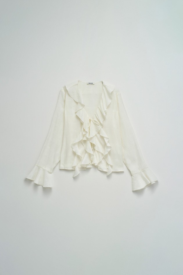 BLUSA COM FOLHOS
