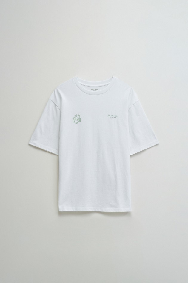 T-SHIRT MET DRUK EN BRANDING