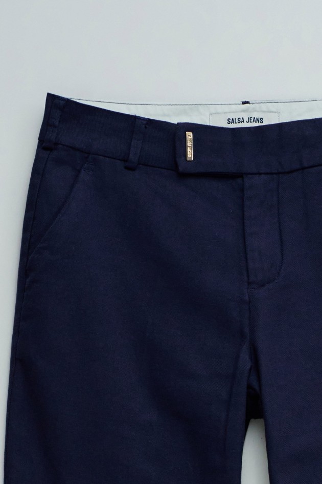CHINO FLARE WITH LINEN