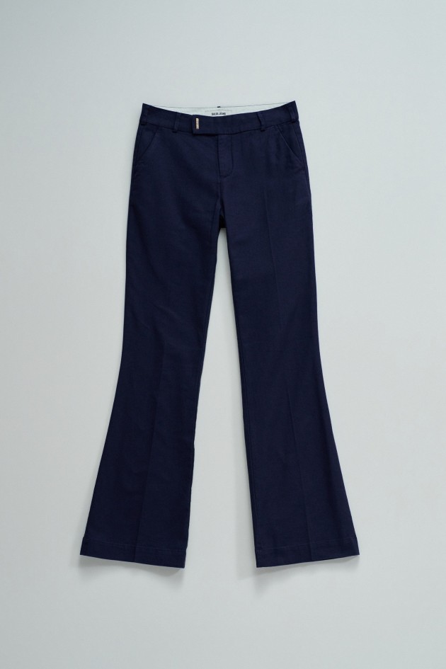 CHINO FLARE WITH LINEN
